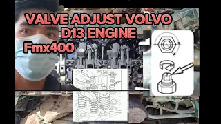 Valve adjust and fuel injector volvo d13 engine #etstutorialvlogs #volvotrucks #valveadjustment