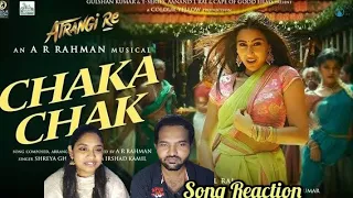 Atrangi Re: Chaka Chak Song Reaction |A.R.Rahman | Akshay K,Sara A K,Dhanush | Tamil Couple Reaction