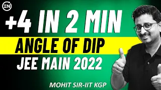 Angle of Dip in 2 Min | Most asked Question in Earth's Magnetism | JEE Main 2024 | Mohit Sir