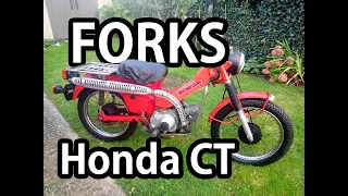 Honda CT110 Project Part 8: Forks and loom