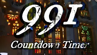 991 seconds countdown timer⏲️ -⚪⚫🟤🟣🔵🟢🟡🟠🔴Stained Glass🔴🟠🟡🟢🔵🟣🟤⚫⚪ ꧁꧂ || きゅう(9)きゅう(9)のひと(1)ときを過ごそう!⏲️