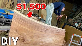 DIY Woodworking - $1500! Monkey Pod Table Board