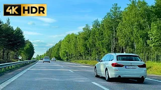 Driving on Stockholm road | Driving in Sweden | 4k Driving in Summer