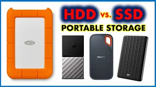 Best Portable Storage for Youtubers and Travel Vloggers || HDD vs. SSD speed, price, reliability