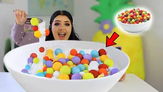 Turn this Slime JUMBO Challenge! 3 GIANT Clay, Cereal, Slushee Slime