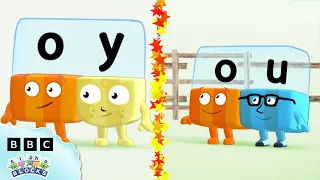 Long Vowel Sounds - OY & OU! 📚 | Phonics for Kids - Learn to Read 🔤 | Alphablocks