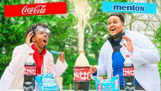 GIANT COCA COLA AND MENTOS $10,000 EXPERIMENT!