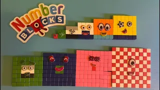 Making numberblocks square with magnetic club pixio numberblocks toys 1 4 9 16 25 36 49 64 81 100
