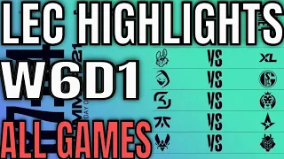 LEC Highlights ALL GAMES W6D1 Summer 2021