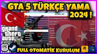 GTA5 TÜRKÇE YAMA NASIL YAPILIR ?  GTA V TÜRKÇE YAMA YÜKLEME REHBERİ OTOMATİK KURULUM  2024 GTA 5 TR