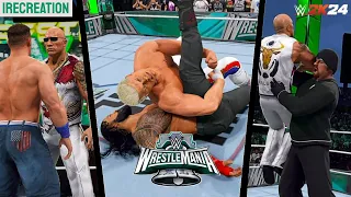 WWE 2K24 SIMULATION: Cody Rhodes vs Roman Reigns WrestleMania 40 Highlights