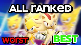 Sonic Forces Speed Battle: All Supers RANKED from Worst to Best!