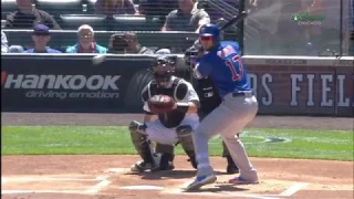 Kris Bryant Hit in Head with 96 MPH Pitch