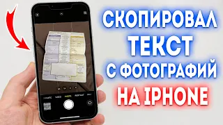 Как на iPhone включить распознание текста на фото?