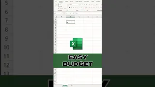 EASY Excel Budget Tips! 🤩 #excel #budget #personalfinance