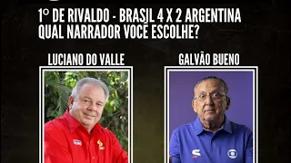 Luciano do Valle ou Galvão Bueno nesse gol do Rivaldo? Brasil 4 x 2 Argentina 1999
