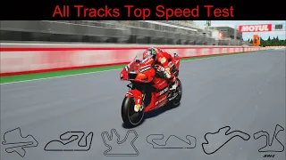 MOTOGP 21 || Ducati Ducati Desmosedici GP21 || Top Speed Test in All MOTOGP Tracks || 4K 60FPS