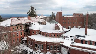 Exploring Abandoned Mental Hospital In a Frozen Forest