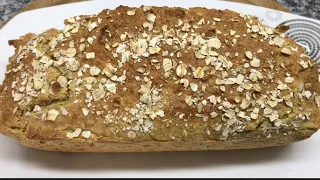 How To Make The Easiest Oat Bread For Weight Loss? No Kneading, Easy Diet Bread Making