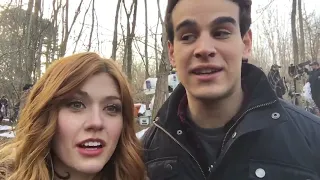 Shadowhunters Cast : Katherine McNamara & Alberto Rosende |  Ep. 2x14 Behind The Scene