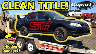 Unveiling My Copart Salvage Auction Find: Subaru WRX STI! Part 1: Hidden Damages Exposed?