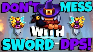 SWORD DPS Is Off The Charts! - Witch is BEST Support?! - Rush Royale