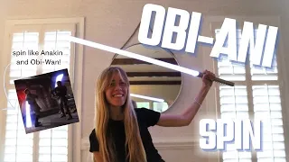 Learn the OBI-ANI LIGHTSABER SPIN | Jedi Training