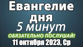 Евангелие дня с толкованием 11 октября 2023 года Среда Чтимые святые. Церковный календарь