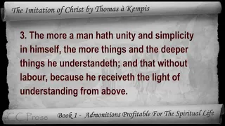 The Imitation of Christ by Thomas à Kempis - Book 1 - Admonitions Profitable For The Spiritual Life