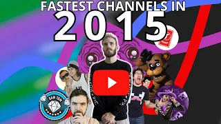 PewDiePie Fast & The Rise of FNAF | Fastest channels from 2015