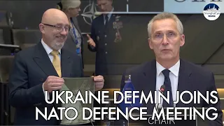 Ukraine's DM joins at NATO defence meeting, Stoltenberg pledges to replenish weapon stocks
