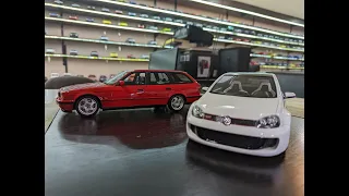 1:18 Diecast Review Unboxing BMW E34 M5 Touring  by Otto & VW Golf GTI W12 Concept by Ivy Models