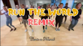 RUN THE WORLD REMIX VIBE COUNCIL   BEYONCE ZUMBA DANCE CONIE N FRIEND'S WORKOUT