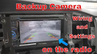 How to wire a backup camera to your radio/indash screen and what settings to use