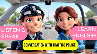 Improve Your English |  Conversation With  Traffic police | English Listening Skills