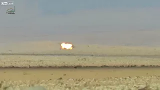 Syrian rebels hit a Shilka, with a TOW ATGM on the Arbisan front