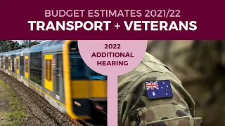 Budget Estimates 2021-2022 - Portfolio Committee No. 6 - 4 March 2022