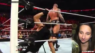 WWE Raw 4/28/14 Roman Reigns vs Orton Live Commentary