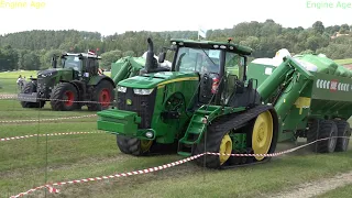 John Deere 8370 RT vs FENDT 933, Big Tractors ,Tracks vs Wheels, Tractor show 2022