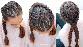 CROSSED DUTCH BRAIDS: How to spice up your boxer braids with cornrow accents