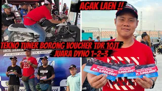 TEKNO TUNER AGAK LAEN | DATENG KE DRAG BIKE ANCOL BUKAN BUAT BALAP TAPI LOMBA DYNO | BORONG 1-2-3