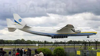 Antonov AN225 arriving at Manchester Airport on the 24th June 2013