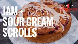 Jam and Sour Cream Scrolls | Everyday Gourmet S8 E31