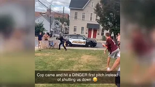 Police officer becomes the 'hit' of the party