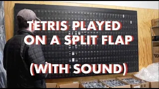 Tetris Played with SOUND on a Split Flap!