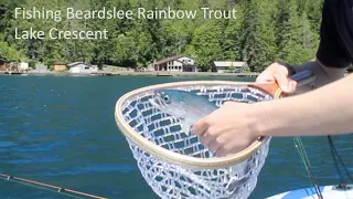 Fishing for Beardslee Rainbow Trout - Lake Crescent, WA