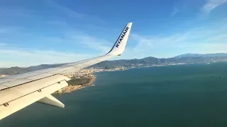 RYANAIR VERY HARD TOUCH DOWN at MALAGÁ AIRPORT COSTA DEL SOL BOEING 737-800 4K Ultra HD