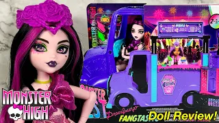 Monster High (G3) Monster Fest Draculaura + Fangtastic Rockin’ Food Truck Doll + Playset Review!