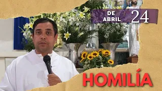 EVANGELIO DE HOY lunes 24 de abril del 2023 - Padre Arturo Cornejo