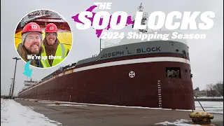 The Joseph L. Block Kicks Off the 2024 Shipping Season at the Soo Locks